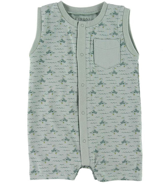 Gray Mist Ducks Romper