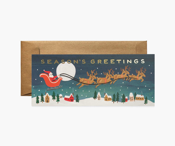 Santa's Sleigh Holiday Card