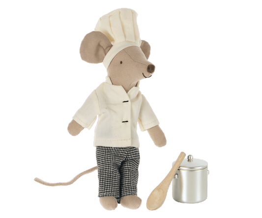 Chef Mouse with Stock Pot + Spoon