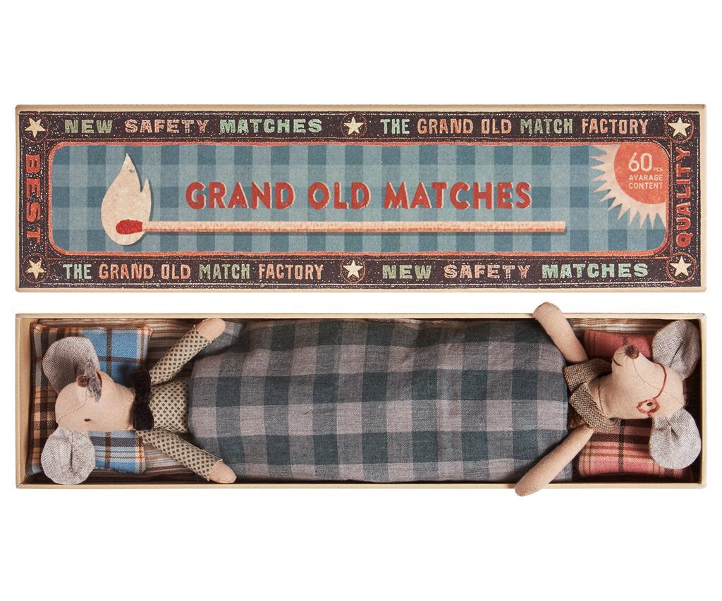 Grandpa & Grandma Mouse in Matchbox, Toy, Maileg - Purr Petite