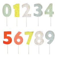 Coloured Number Candles